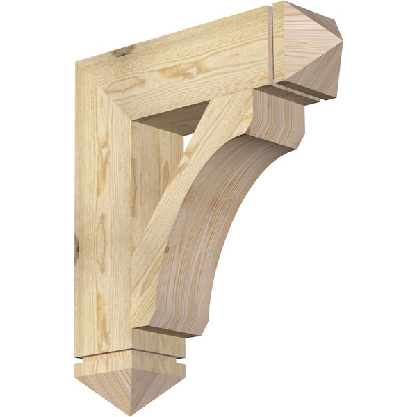 Ekena Millwork Legacy Arts & Crafts Rough Sawn Bracket, Douglas Fir, 6"W x 24"D x 28"H BKT06X24X28LEC03RDF - main